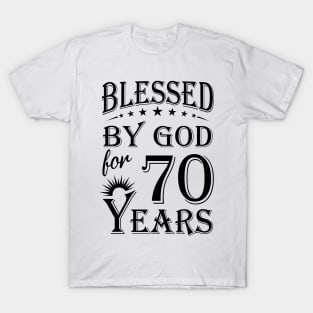 Blessed By God For 70 Years T-Shirt